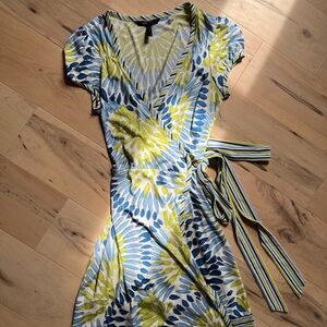 Designer Preppy Summer Wrap Dress